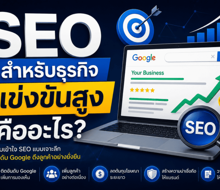 SEO สำหรับธุรกิจแข่งขันสูง คืออะไร? ทำไมปี 2026 ต้องเน้น Organic Traffic มากกว่าเดิม
