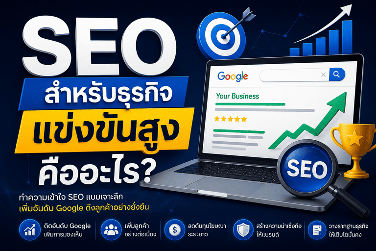 SEO สำหรับธุรกิจแข่งขันสูง คืออะไร? ทำไมปี 2026 ต้องเน้น Organic Traffic มากกว่าเดิม
