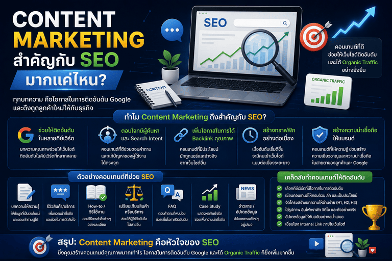 Content Marketing สำคัญกับ SEO มากแค่ไหน?