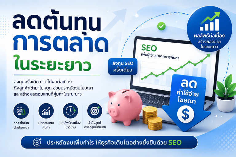 ลดต้นทุนการตลาดในระยะยาว