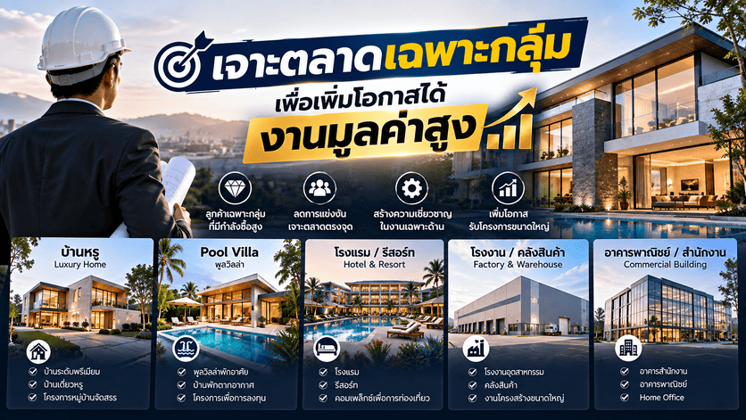 รับทำการตลาดบริษัทรับเหมาก่อสร้าง